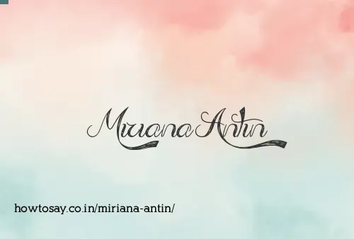 Miriana Antin