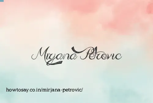 Mirjana Petrovic