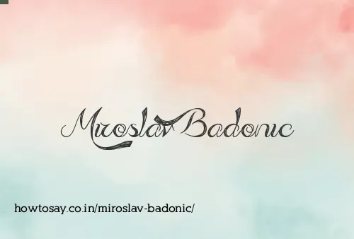 Miroslav Badonic