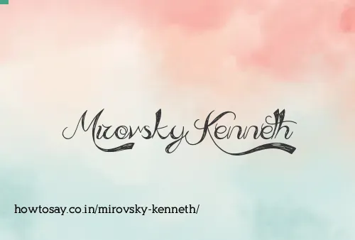 Mirovsky Kenneth