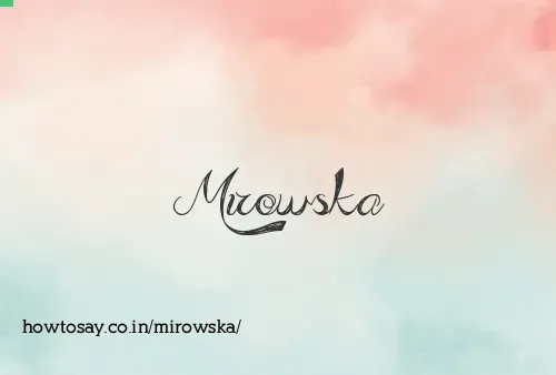 Mirowska