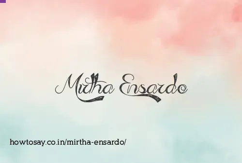Mirtha Ensardo