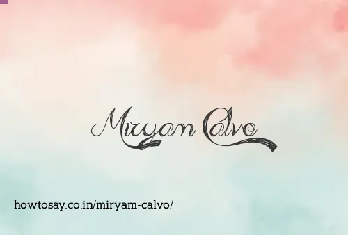 Miryam Calvo