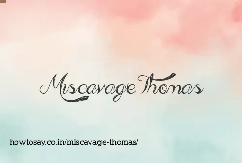 Miscavage Thomas