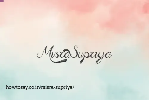 Misra Supriya