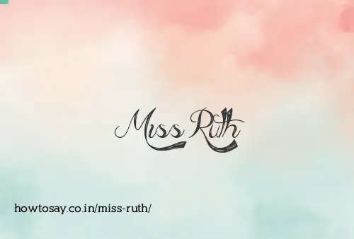 Miss Ruth