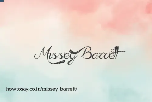 Missey Barrett