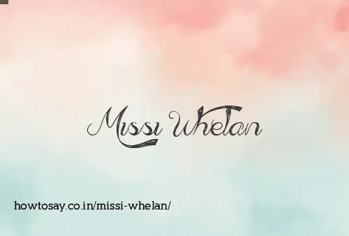 Missi Whelan