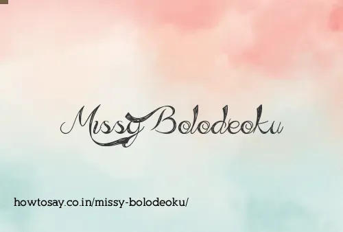 Missy Bolodeoku