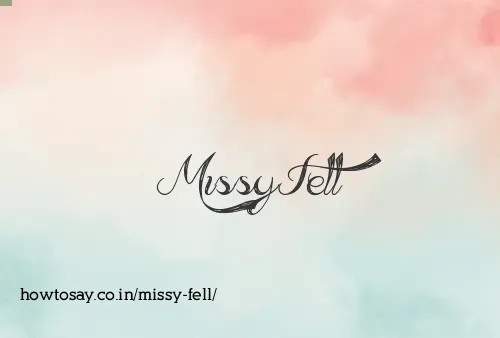 Missy Fell