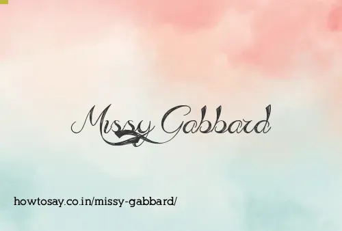 Missy Gabbard