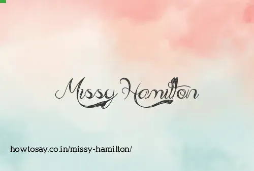 Missy Hamilton