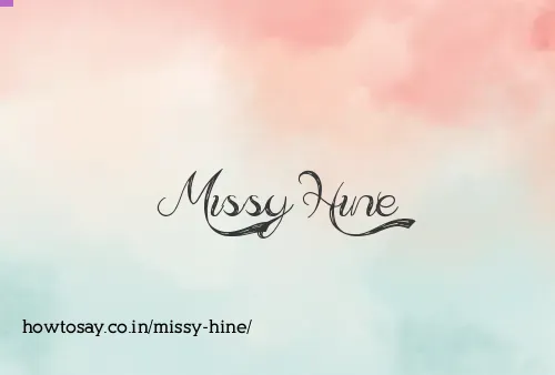 Missy Hine