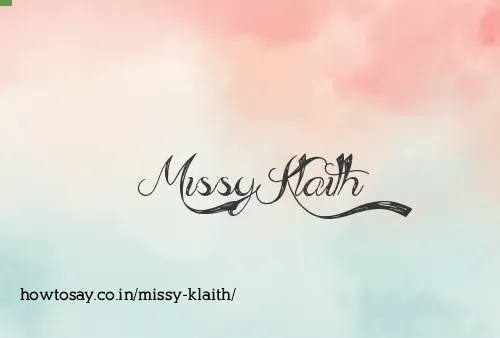 Missy Klaith