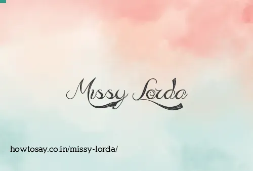 Missy Lorda