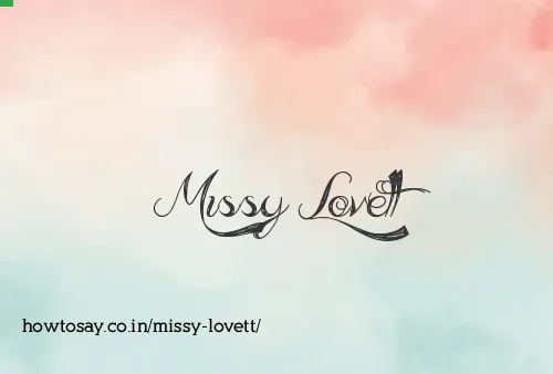 Missy Lovett