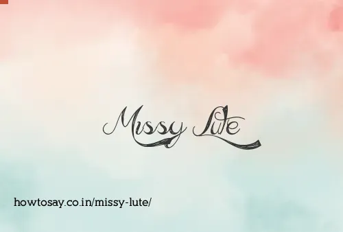 Missy Lute