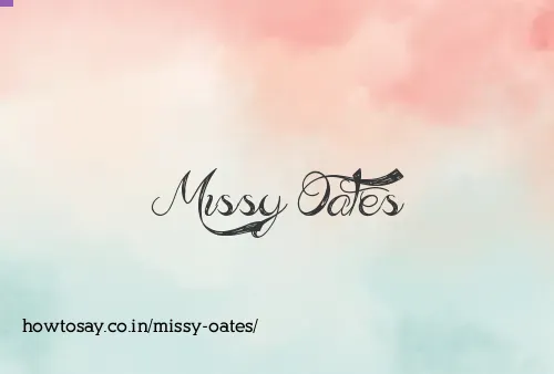 Missy Oates