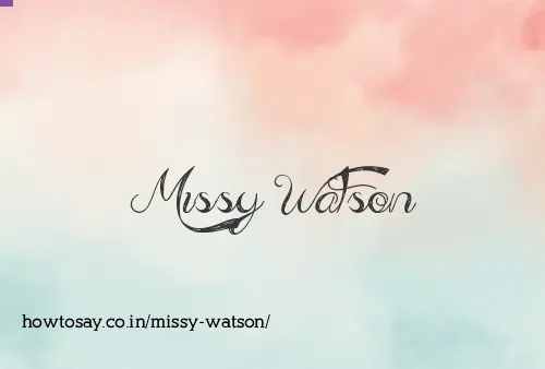 Missy Watson