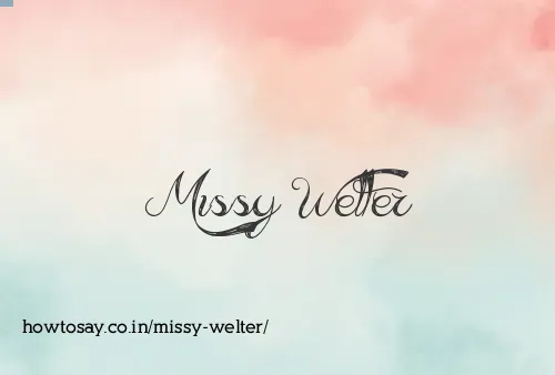 Missy Welter