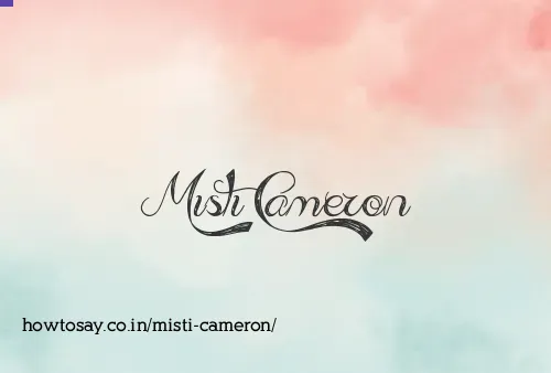 Misti Cameron