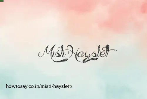 Misti Hayslett