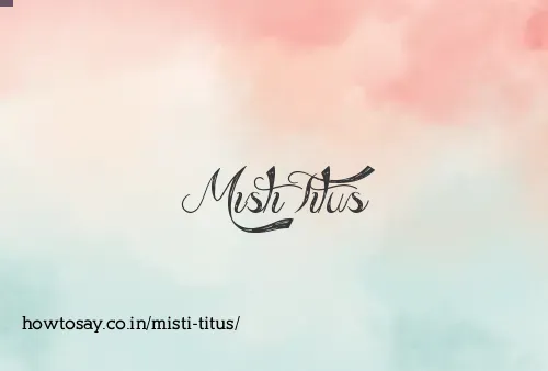 Misti Titus