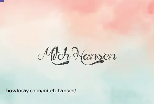 Mitch Hansen