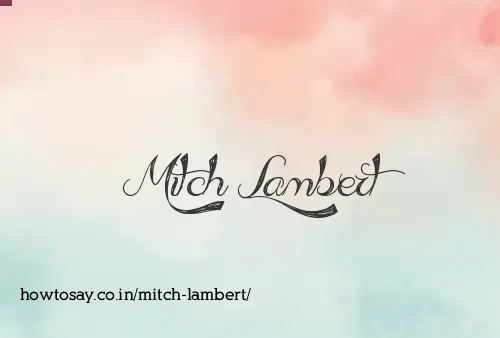 Mitch Lambert