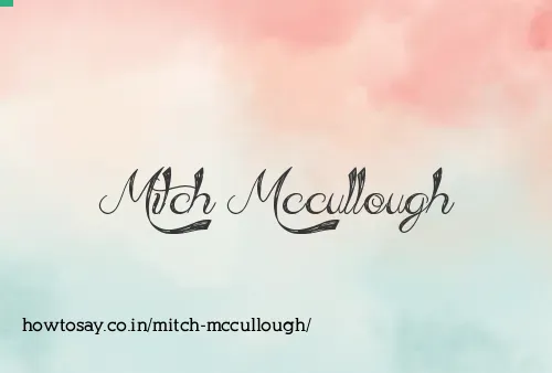 Mitch Mccullough