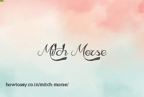 Mitch Morse