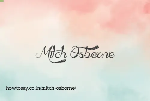 Mitch Osborne