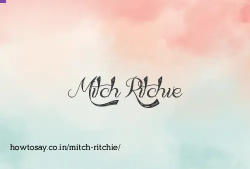 Mitch Ritchie