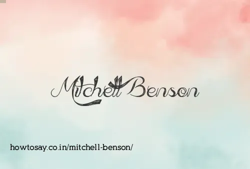 Mitchell Benson
