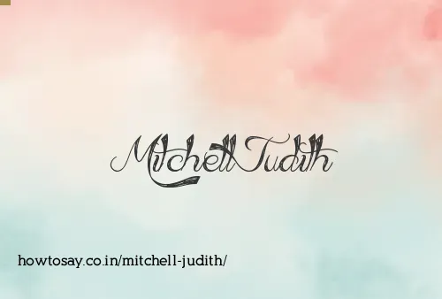 Mitchell Judith