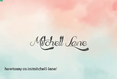 Mitchell Lane