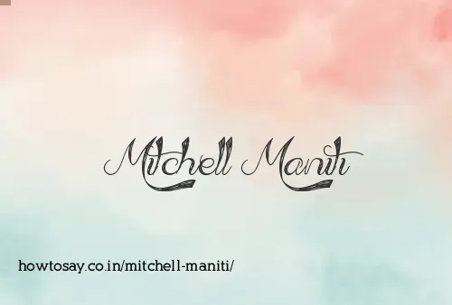 Mitchell Maniti