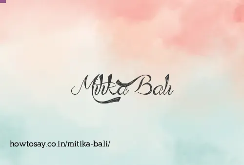 Mitika Bali