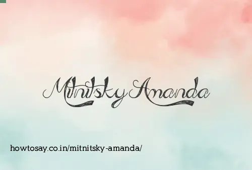 Mitnitsky Amanda