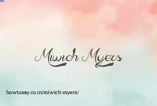 Miwich Myers