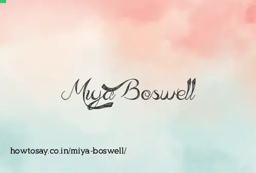 Miya Boswell