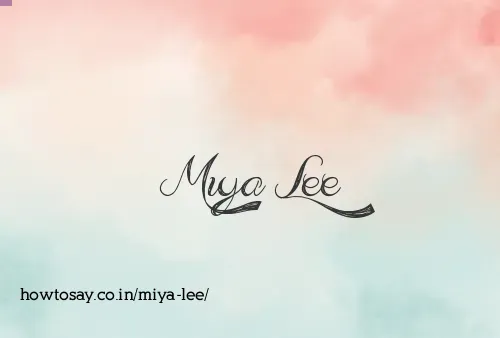 Miya Lee