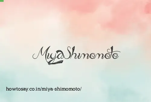 Miya Shimomoto
