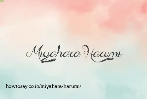 Miyahara Harumi
