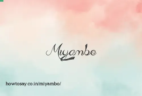Miyambo