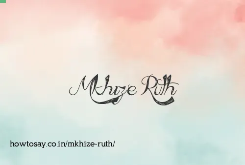 Mkhize Ruth
