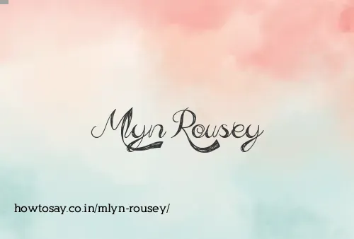 Mlyn Rousey