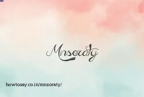 Mnsoraty