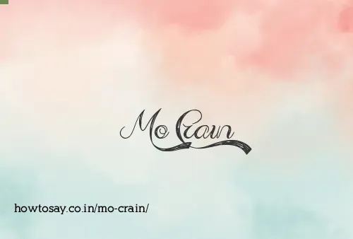 Mo Crain