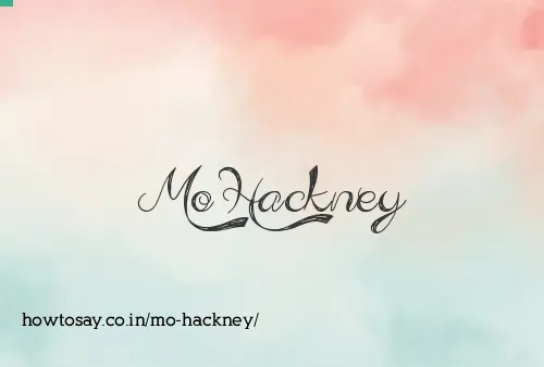 Mo Hackney